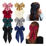 Conjunto De Enfeites De Cabelo Bows Tie Para Meninas, 8 Peça