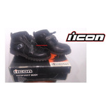 Botas Cortas Cuero De Motociclista Icon Super Duty Impecable