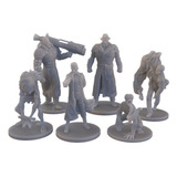 Resident Evil Set 1 Figuras Miniatura Rol D&d Resina Impresa