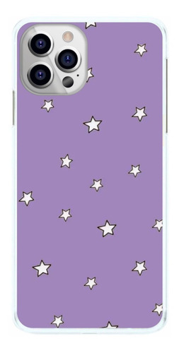 Capinha Fundo Violeta Roxo Com Estrelas Brancas Capa