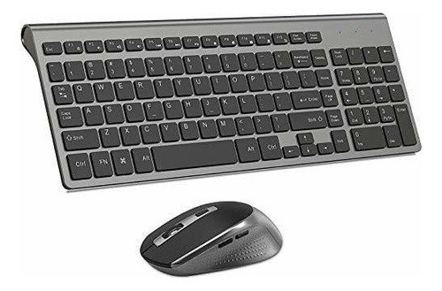 Mouse Con Teclado Inalambrico, Teclado Y Mouse Compactos