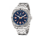 Reloj Para Hombre Nautica Tin Can Bay 3h Naptcf203 Plateado