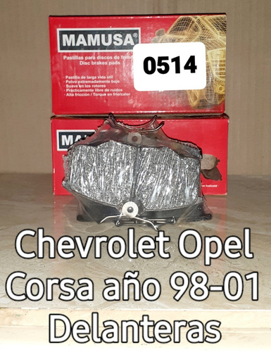 Pastillas De Frenos Mamusa 0514=8284 Corsa/gol 1.6l Y 1.8l Foto 5