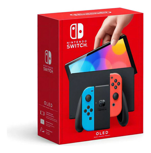 Consola Switch Oled Model Neon + Sd 256gb + 13 Juegos