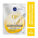 Mascarilla Facial Nivea Antiarrugas Q10 - 1 Pieza