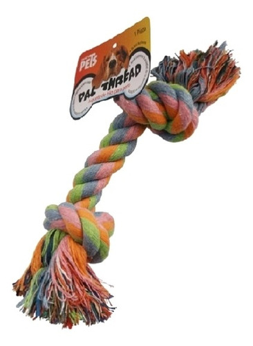 Hueso De Hilo Algodon Color Pastel 25 Cm Perro Fancy Pets Color Multicolor