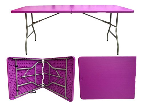 Mesa Plegable  180x70x74 Morada