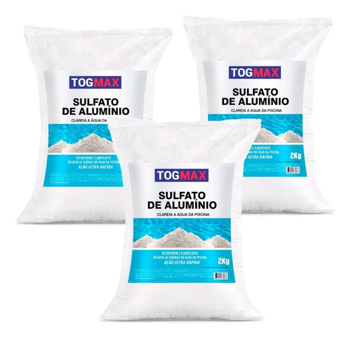 Sulfato Alumínio Eficiência Purificação De Água 6kg Tog Max