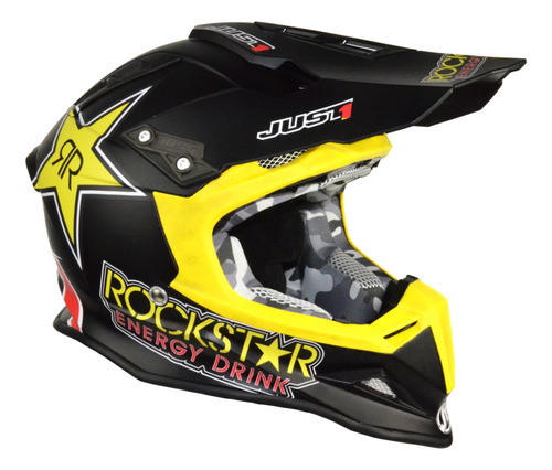 Casco Just1 J12 Edicion Especial Rockstar 100% Carbono