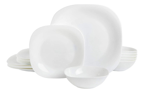 Set De Platos Gibson Home Blanco, Servicio Para 6, 18 Pcs