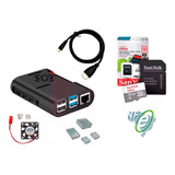 Kit Case, Cooler, Micro Hdmi + 32gb Para Raspberry Pi4 Pi 4