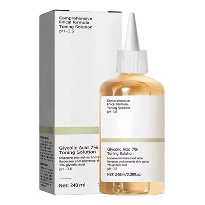 Glycolic Acid Tónico Sérum Ácido Glicólico 7% Rostro 240ml Día\u002FNoche | Envío gratis