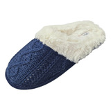 Exclusiva Pantufla Femenina Knitted Importada