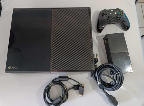 Xbox One Fat Microsoft Hd 500g 1 Controle E Fonte Originais