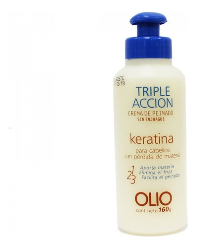 Crema Peinar Sin Enjuague Cabello Reparador Olio 160gr