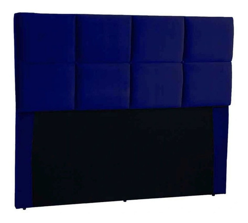 Cabecera De Cama Jrv Móveis Poliana Doble 140cm X 136cm Gamuza Azul Oscuro