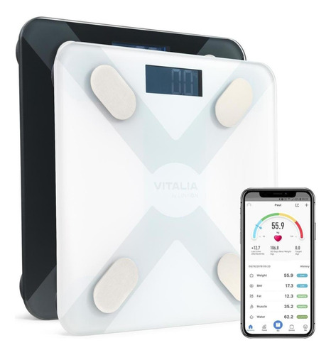 Balanza Pesa Digital Inteligente Vitalia Bluetooth Smart App