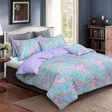 Softta Queen Size Colorful Paisley Western Bedding*****pulga