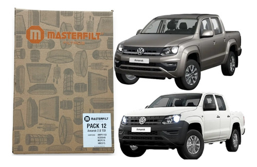 Kit 4 Filtros Vw Amarok 2.0 2015 2014 2013 2012 2011 2010