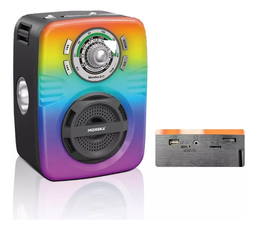 Radio De Carga Portátil Altavoz Bluetooth Radio Am/fm/sm