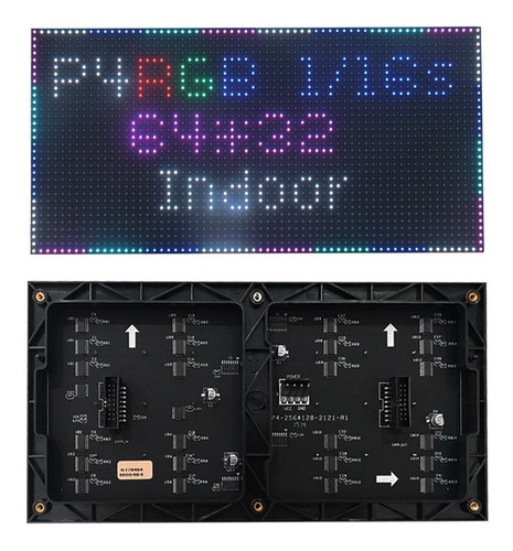 Modulo Matriz Panel P4 Rgb Video 32x64 Arduino Adafruit