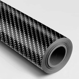 Vinil Automotriz Full Wrap Textura De Fibra 1.52x18 Mts Color Negro Super Gloss 6d Carbon Fiber