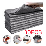 30 Thickened Microfiber Glass Cleaning Cloths .