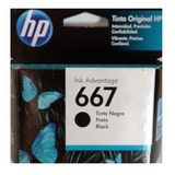 Cartucho De Tinta Hp N° 667 Black