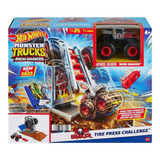 Hot Wheels Monster Trucks Pista De Arena De Demolición Bone 