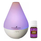 Difusor Ultrasónico Young Living Dewdrop + Aceite Lavanda 5m