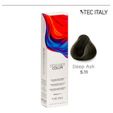  Tinte Capilar Cenizos Profundos Tono Tec Italy Designer Color 5.11 Castaño Claro Cenizo Profundo 90ml