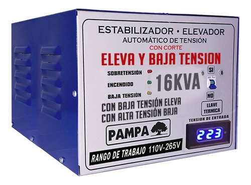 Elevador Automático De Tensión 16kva 110v-265v Eleva Y Baja