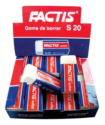 Goma De Borrar Factis S-20 Caja 20 Unidades