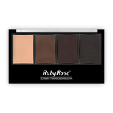 Trio De Sombras Para Sobrancelha Paleta Ruby Rose