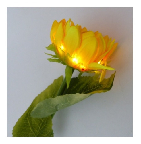 Flor Solar Led Diseño Maravilla / 80 Cm / Luz Calida