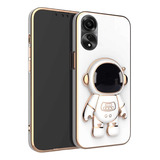 Funda Para Oppo A38 4g Galvanoplastia Silicona Astronautas