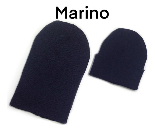 Gorro Bonete Beanie Tejido Liso Gorrito Para El Frío De Moda