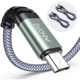 Cargador Android Con Cable Micro Usb, 2 Unidades, Irrompible