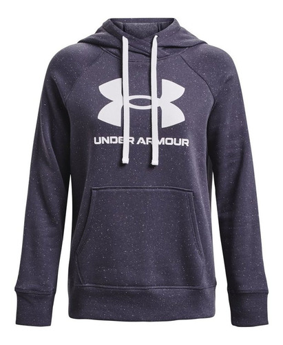 Hoodie Under Armour Rival Flce Logo-azul