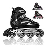 Rollers Profesionales Stark Black Abec Extensibles Aluminio