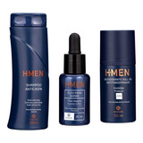 Kit Masculino Shampoo, Oleo Para Barba, Desodorante Roll On.