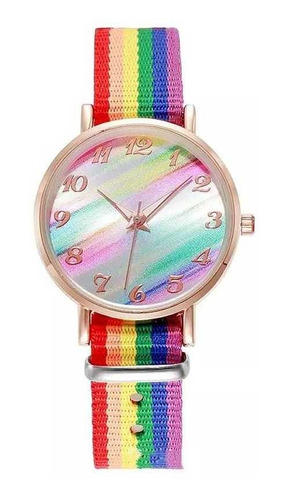 Reloj Lgbt Dama Pride Rainbow Orgullo Pulsera