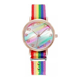 Reloj Lgbt Dama Pride Rainbow Orgullo Pulsera