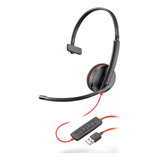 Headset Poly Blackwire C3210 Mono Usb-a 80s01a6