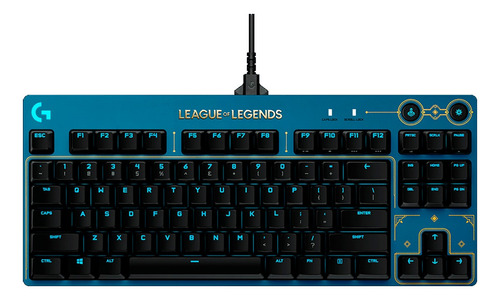 Teclado Pc Gamer Mecanico Logitech Pro Edicion Lol Rgb Fact 