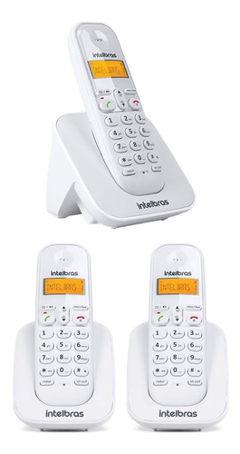 Kit Telefone Sem Fio Ts 3110 + 2 Ramais Ts 3111 Br Intelbras