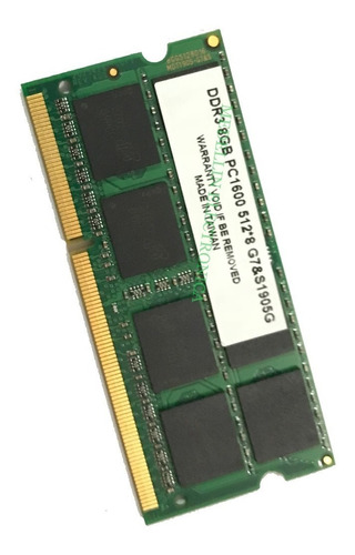 Memoria Ram Datotek So-dimm Ddr3 1600 8gb Laptop Garantia
