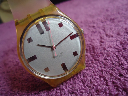 Swatch Swiss Reloj Vintage Retro Para Mujer Del Año 1987