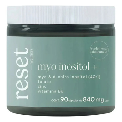 Reset |myo Inositol+ |myo&d-chiro Inositol Folato Zinc 90cap Sabor Sin sabor | Meses sin interés