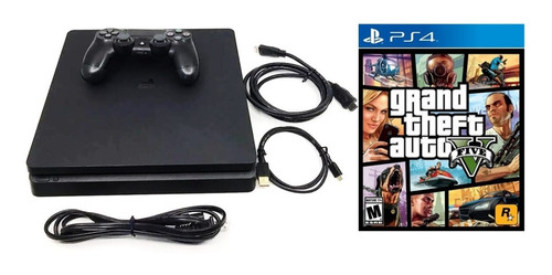 Sony Playstation 4 Slim 1tb Standard Color + Gta V